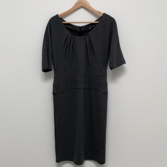 Banana Republic Dress - Subtle Herringbone pattern - blue/grey 10 - Picture 1 of 9